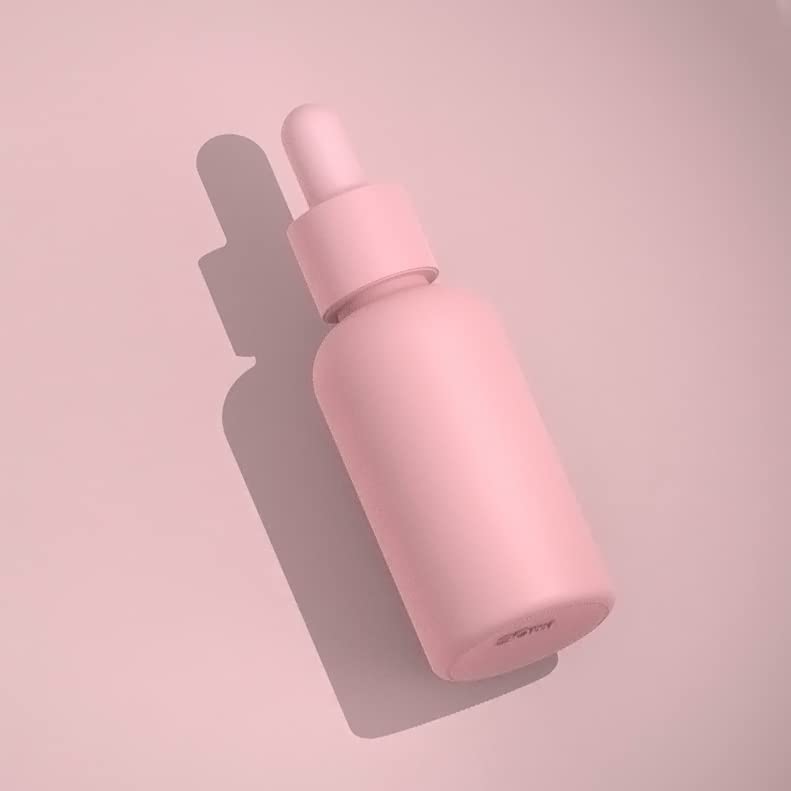 seafulee 1oz Pink Coated Glass Dropper Bottles (30ML) with Glass Eye Droppers - Pack of 6 - Image 4